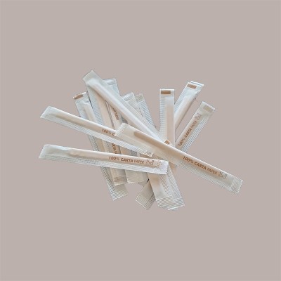 1000 Pz Palette Legno 90mm Imbustate Singole Caffè Cappuccino [eee4ce8b]