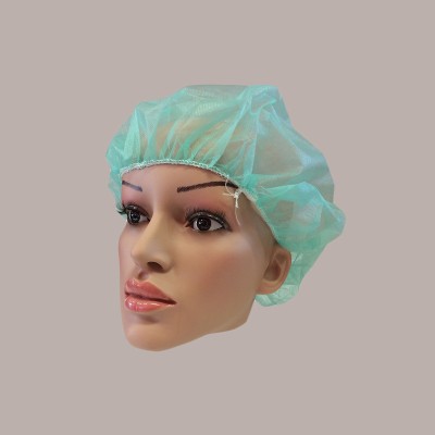 100 Pz Cuffia Tonda Copricapo con Elastico in TNT [716491c1]