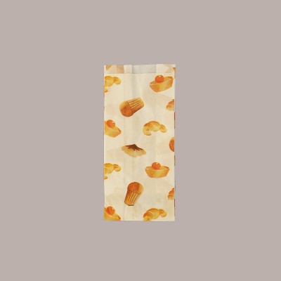 500 Pz Sacchetti Carta Antigrasso Fantasia Cornetti 12+8x26cm [a8c57e14]