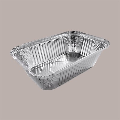 100 Pz Contenitore Vaschetta Alluminio 2 Porzioni R45L 202x137H50mm CONTITAL [92b073f4]