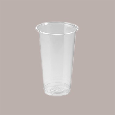 50 Pz Bicchiere PLA Bio Trasparente Tumbler 350cc (0,3 L alla Tacca) + Coperchio Cupola con Foro [8fd199df]
