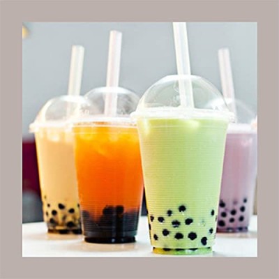150 Cannucce Bubble Tea Plastica Compostabile PLA H20 Foro 1,2cm [f36813d1]