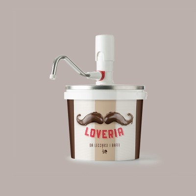 1 Pz Dispenser Dosatore in Acciaio per Creme Spalmabili (Barattolo 5,5 Kg) Loveria Leagel [5b5c33f2]