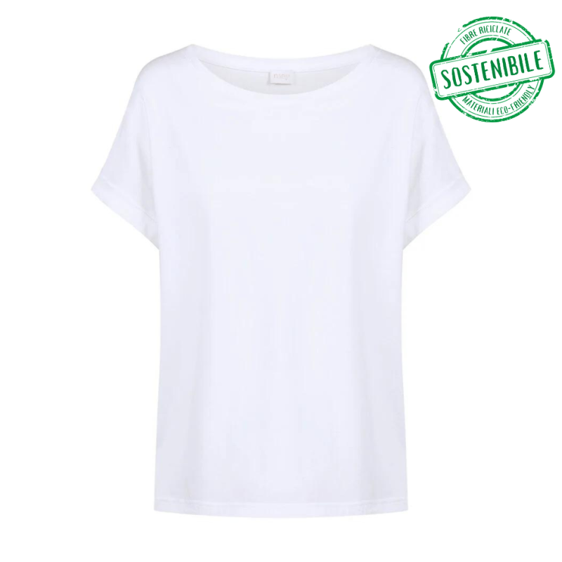 MEY-17297-1- Maglia manica corta serie Organic Power - bianco