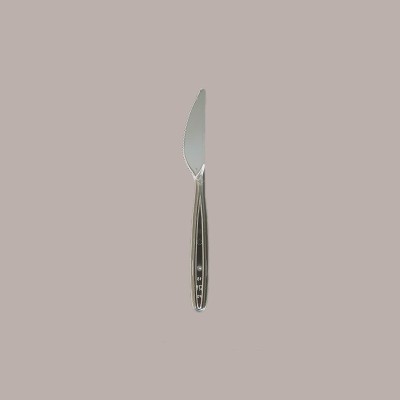 50 Pz Coltelli Rigidi Trasparenti Monouso Posate in PS cm19 [ffe49738]