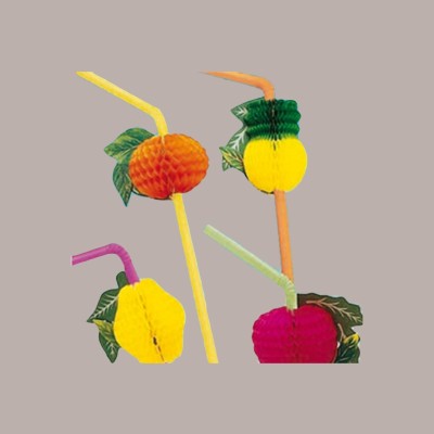 100 Pezzi Decorazione Cannucce Frutta Ideale per Coppa Gelato [cf6b6695]