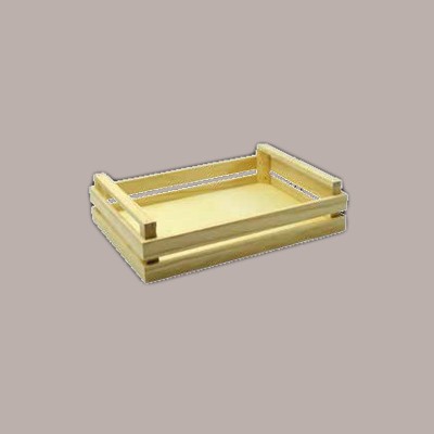 Cassetta in Legno Naturale Media Cesto Rettangolare  34x24H8,5 [f7968899]