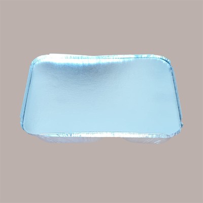 100 Pz Contenitore in Alluminio 2 Scomparti con Coperchio R80L [3c1f787c]