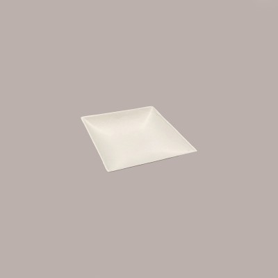 50 Pz Monoporzione Piatto Quadrato Komodo Finger Food in Polpa di Cellulosa Bio 90x90 mm [f2266865]