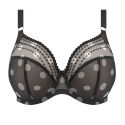 Reggiseno soft Matilda Nero  pois speciale coppe grandi