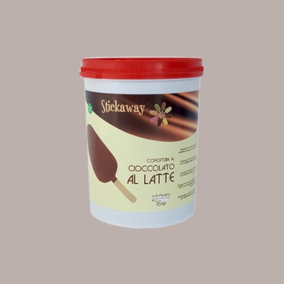 1,2 Kg Copertura Cioccolato al Latte ideale per Stecco Biscotto Gelato Stickaway  Leagel [b805dc44]