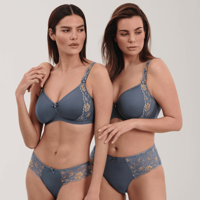 Reggiseno sky grey spacer Colette senza ferretto by Rosa Faia