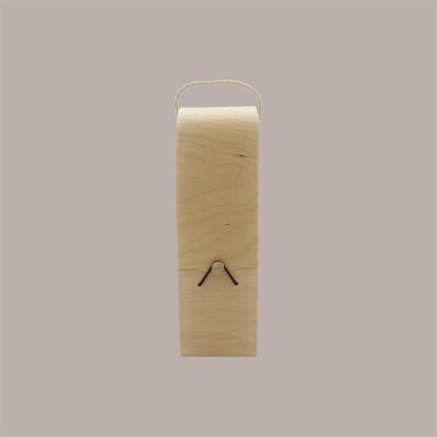 1 Pz Cofanetto in Legno Porta 1 Bottiglia 750 ml Ideale per Confezione Regalo 33+9x9cm [fce24f4f]