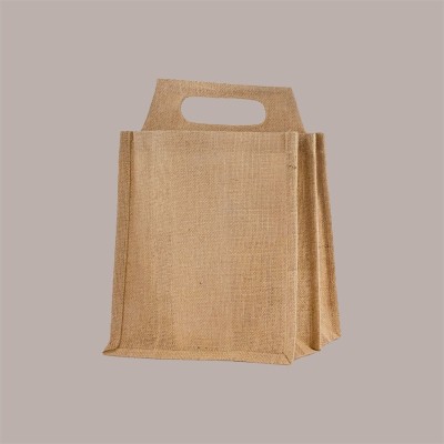 10 Pz Shopper Busta Juta Naturale Portabottiglie 500/750 ml per Birra 24,5+17xH23,5/31 cm [69a5444a]