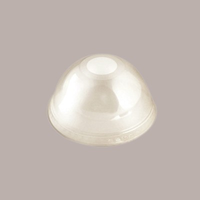 100 Coperchio Cupola con Foro PLA BIO dm85 x 350cc400cc500cc [24f99604]