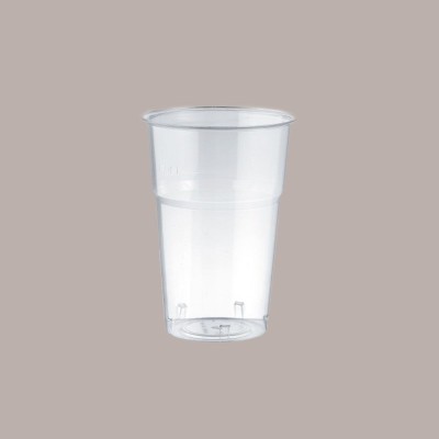 100 Pz Bicchiere Bibite Fredde BIO PLA Monouso Trasparente 400cc [78f1a2b1]