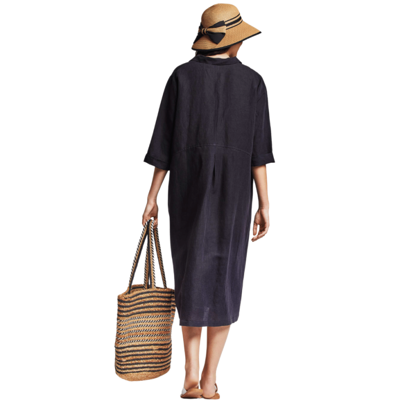 Abito kaftano nero Marta by Iconìque