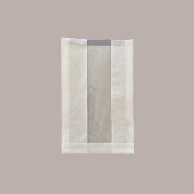 1000 Pz Sacchetti Carta Politenata Bianca per Focaccia con Finestra 22x34 cm [fa596d4e]