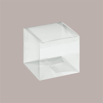 20 Pz Scatola Automontante Trasparente per Confezionamento Regali e Alimenti 12x12x12 cm [778e83d6]