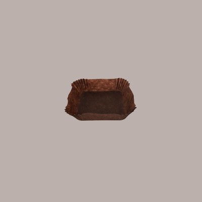 1000 Pz Pirottini in Carta Svedese Marrone Quadrato Nr 4 per Pasticceria Fredda [7ecad278]