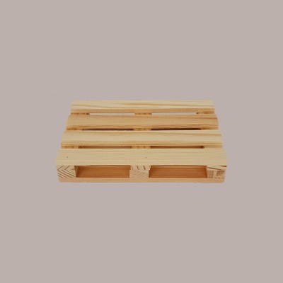 5 Pezzi Bancale Legno Naturale Mini Vassoio Pallet 12x18H2,5 cm [6c96b545]