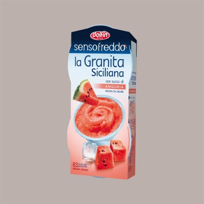 12 x 100 Ml Granita Siciliana al Gusto Anguria Senso Freddo Pronta da Gelare Dolfin (6 astucci da 2) [440681b1]
