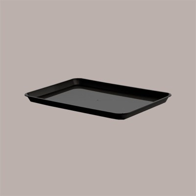 10 Vassoi Espositore da Banco Nero Rettangolare 36,5x25H2 cm [3a45202c]