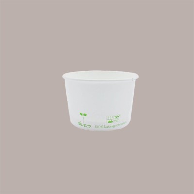 250 Pz Coppetta Gelato Compostabile Biodegradabile Bianco 60cc [4c63756e]