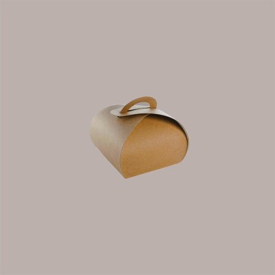 10 Pz Scatola Monoporzione Avana per Trasporto Dolci 10x10 H8 cm [98e1ce13]