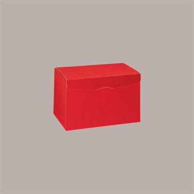 5 Pz Scatola per Confezioni Regalo Maxi in Carta Grafica Pelle Rossa Segreto 300x300x240mm [b263c102]