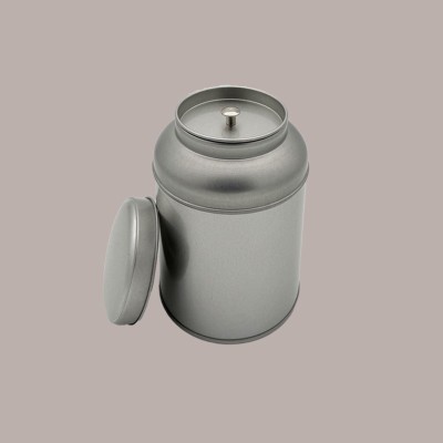 3 Pz Barattolo in Latta Caddy Grande Portaspezie Alluminio Argento 100x130 mm [ad514e17]