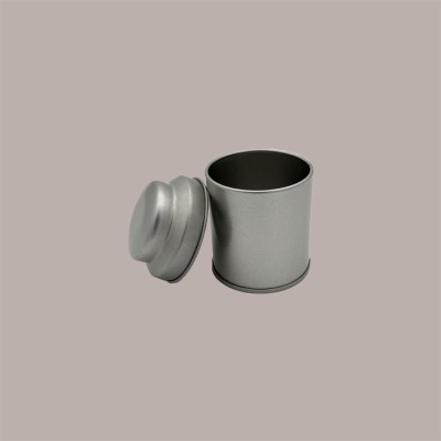 5 Pz Barattolo in Latta Mini Caddy Portaspezie Alluminio Argento 53x70mm [a5033ec4]