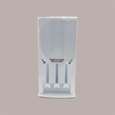 Dispenser Automatico Porta Palette Gelato a 3 Piste Colore Bianco [dc45506d]