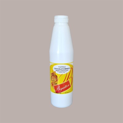 Topping al Gusto di Cioccolato Bianco Salsa Dolce per Gelati Dessert Bigatton 900 g [6569cae3]