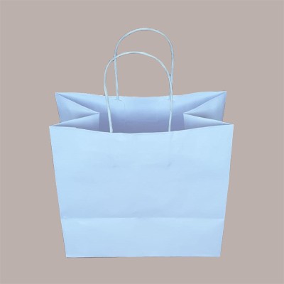 Borsa Carta Bianca Shopper Base Larga Gelateria 25+15H24 30 Pezzi [4347f978]
