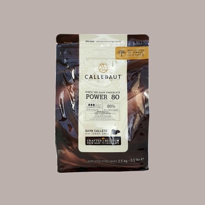 Cioccolato Copertura Fondente Power 80% in Bottoni Callebaut 2,5 Kg [110aacdb]