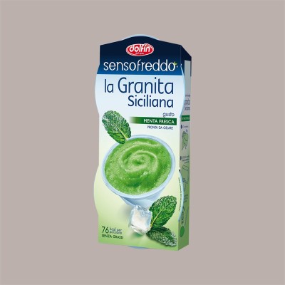 Granita Siciliana al Gusto Menta Senso Freddo Pronta da Gelare Dolfin (6 astucci da 2) 12 x 100 Ml [769ea8ab]
