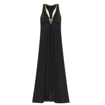 Abito lungo aperto Rosane nero Pain de Sucre