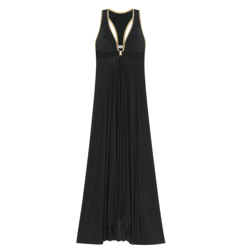 Abito lungo aperto Rosane nero Pain de Sucre