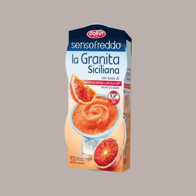 Granita Siciliana Arancia Rossa Senso Freddo Pronta da Gelare Dolfin 12 x 100 Ml (6 astucci da 2) [d8275ec2]