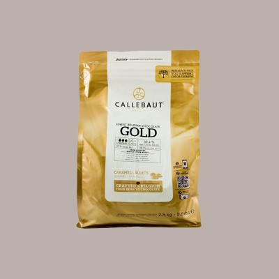 Cioccolato Copertura Bianco al Caramello Gold in Bottoni Callebaut 2,5 Kg [4278e6cf]