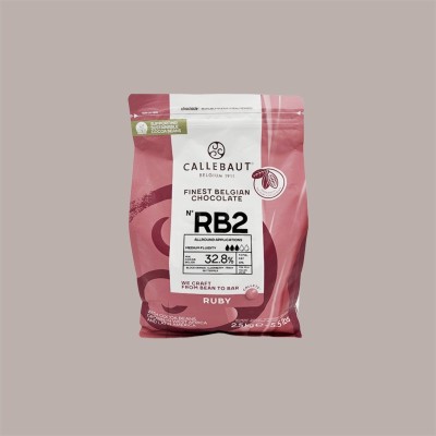 Cioccolato di Copertura Rosa Naturale RUBY RB2 in Bottoni Callebaut 2,5 Kg [98247944]