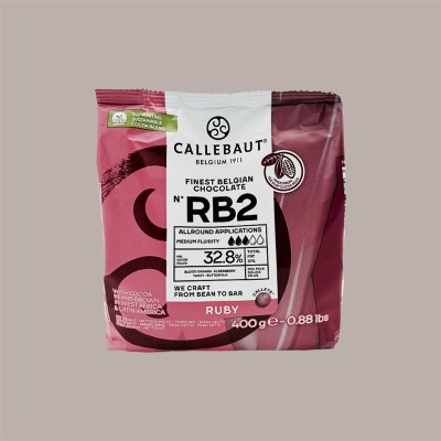 Cioccolato di Copertura Rosa Naturale RUBY RB2 in Bottoni Callebaut 400 gr [9b97e9e9]