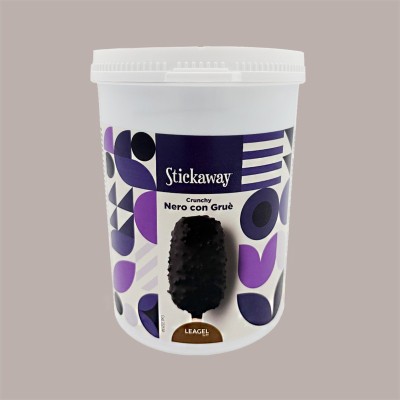 Copertura Crunchy Nero con Gruè Ideale per Stecco Biscotto Gelato Stickaway Leagel 1,2 Kg [5dc6fec2]