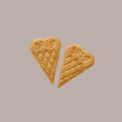 Ventagli in Cialda Wafer per Gelato a Forma di Cuori Bussy 240 Pezzi [ba99b0d1]