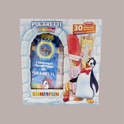 Polaretti Ghiaccioli Fruit da Gelare con Sorpresa OROLOGIO Edizione Limitata Dolfin 30 Pezzi [24d3afda]