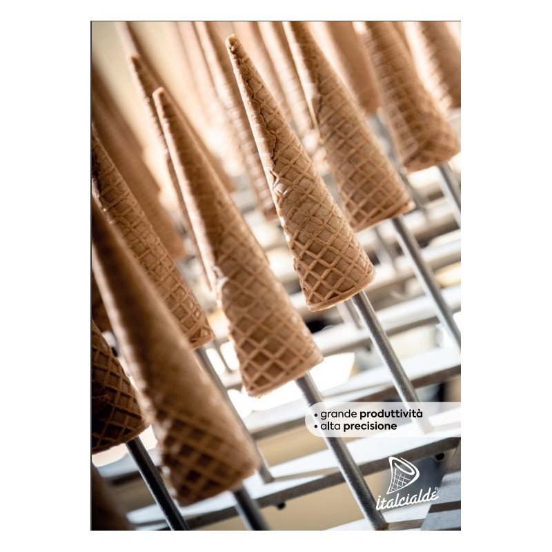 Cono Arrotolato Cialda per Gelato Senza Glutine con Farina di Riso Dm48H180mm Italcialde 160 pezzi [8ac32fb8]