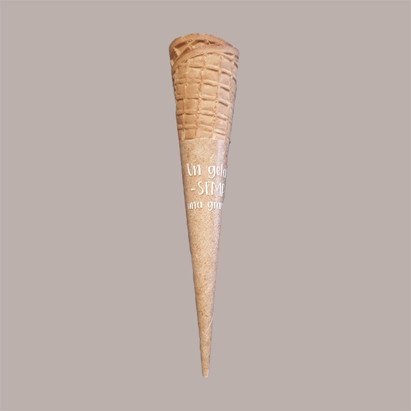 Cono Arrotolato Cialda per Gelato Senza Glutine con Farina di Riso Dm48H180mm Italcialde 160 pezzi [8f9368a6]