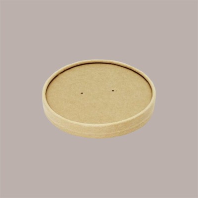 Coperchio Coppa Soup Bucket Colore Avana Neutro per Alimenti Caldi e Freddi 750 cc 50 Pezzi [63a4e426]