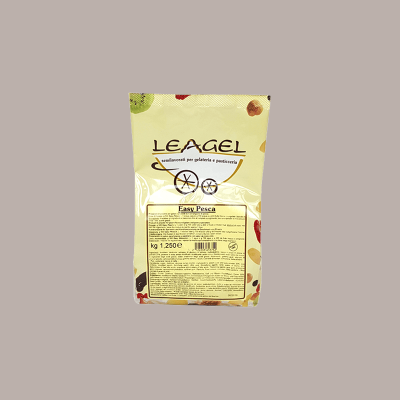 1,25 Kg Easy al Gusto di Pesca Preparato in Polvere ideale per Gelato Leagel